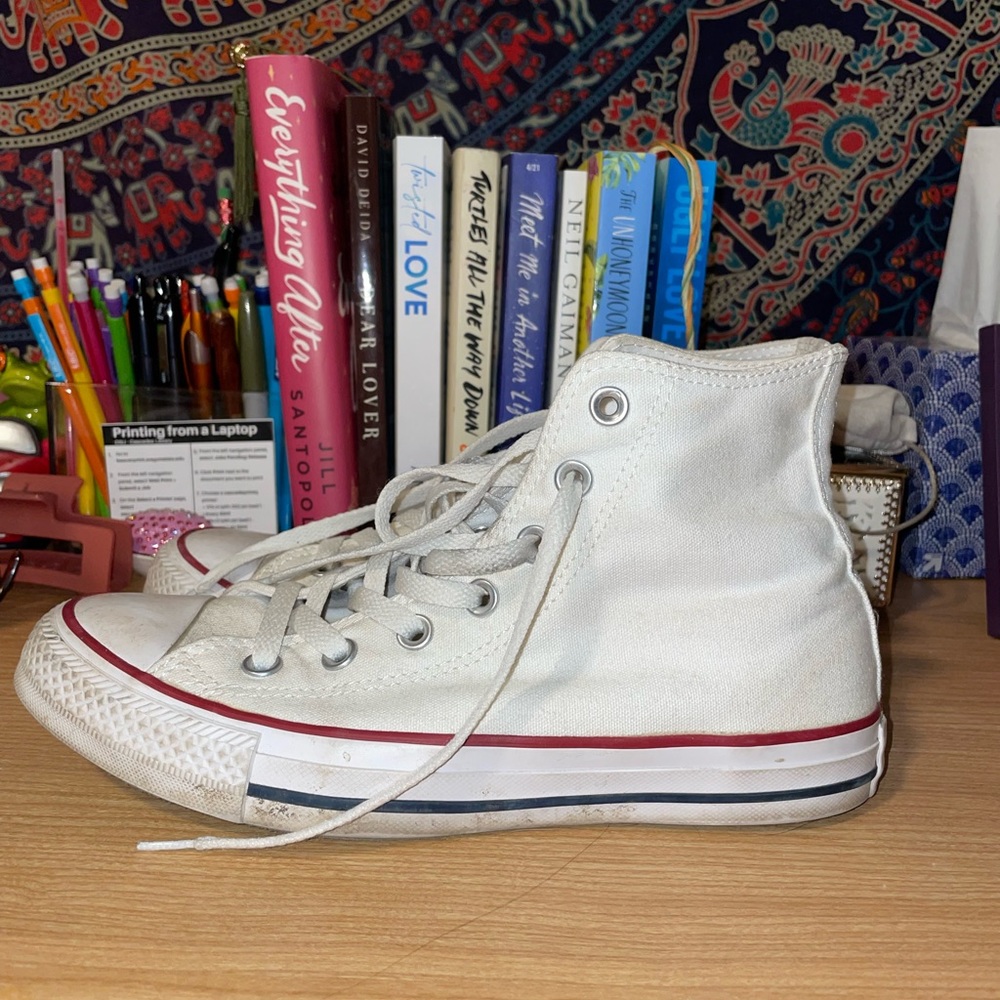 white high top converse